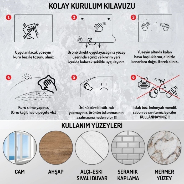 70x70cm Statik İz Bırakmaz Kağıt Renkli Çarpım Tablosu (5343)