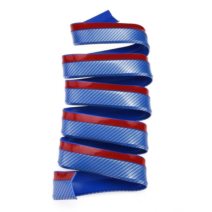 Mavi 2,5 Metre Araba Oto Ön Tampon Koruyucu Kauçuk Pratik Tampon Şerit Bant Döşeme Kiti (5343)