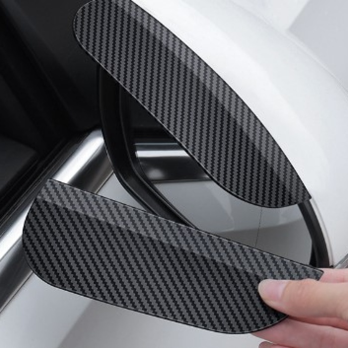 Araba Ayna Yağmur Koruyucu Siper Karbon Desenli (5343)