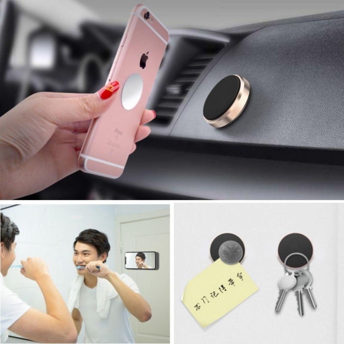 Tüm Modellerle Uyumlu Manyetik Araç İçi Telefon Tutucu Çok Amaçlı Güçlü Mıknatıs Tutucu (5343)
