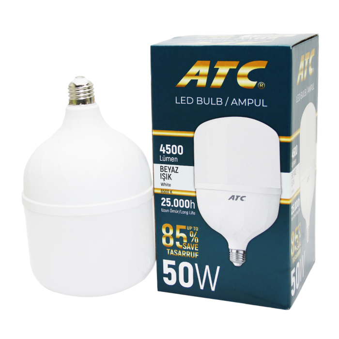 50W TORCH LED BULB AMPUL BEYAZ E27 (5343)