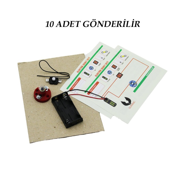 10 ADET ELEKTRİK DENEY SETİ (5343)