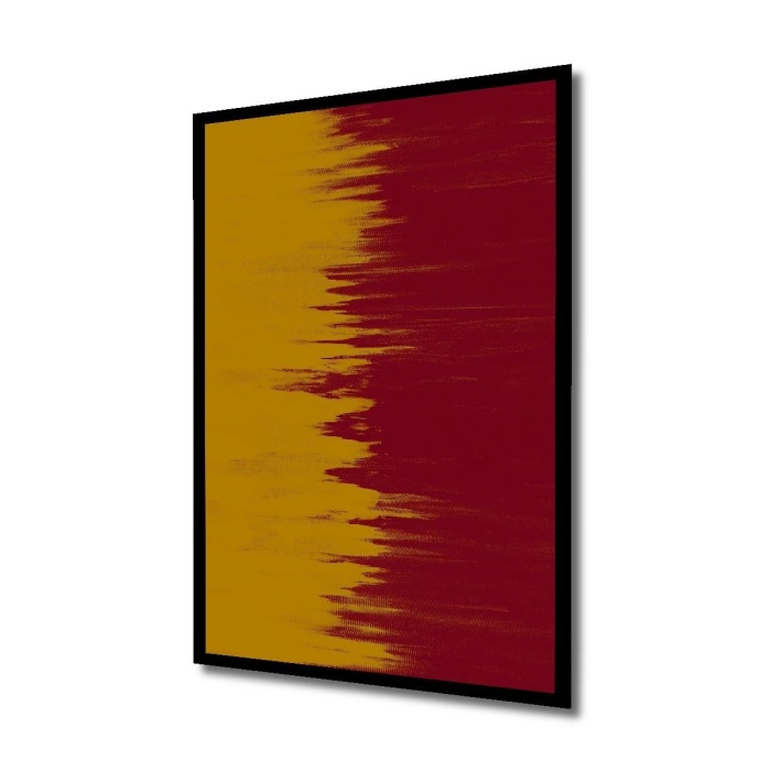 Çerçeve Görünümlü Dekoratif Ahşap Kare Renklerin Dansı Tablosu Ev/Ofis/İşyeri Tablo