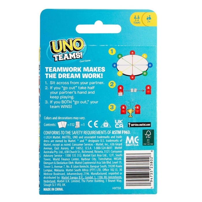 HXT58 UNO Teams Kartlar
