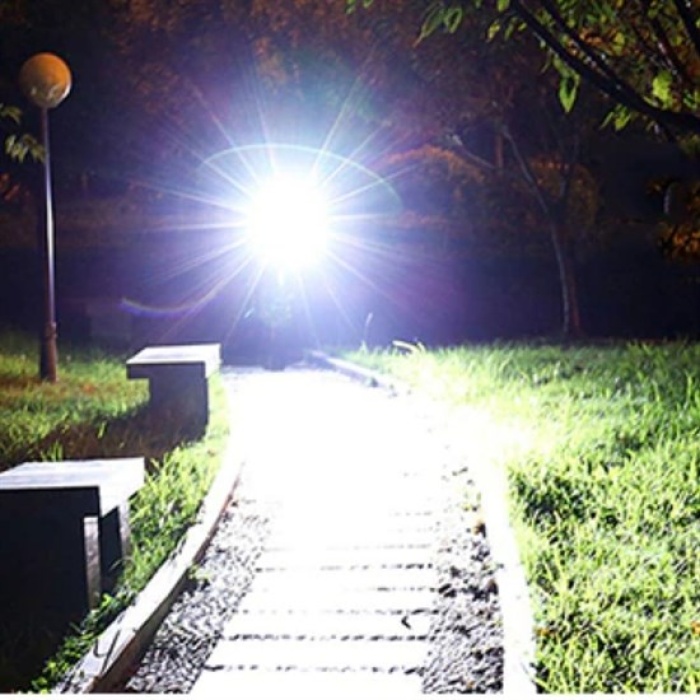 Solar Enerjili USB ile Şarj Edilebilir Ledli Bisiklet Feneri Kornalı ve Su Geçirmez Far (5343)