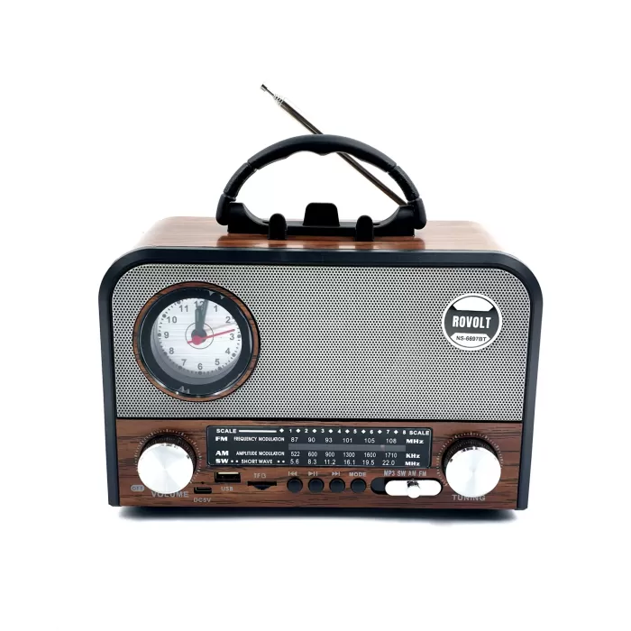 Nns NS-6697BT Taşınabilir Bluetooth Nostaljik Radyo (5343)