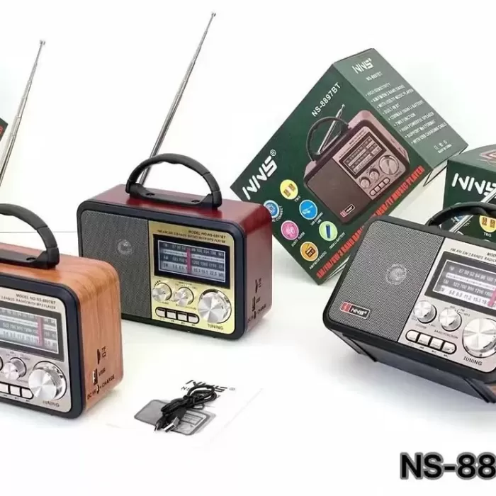 NNS NS-8897 Orta Boy Retro, Nostaljik, Ahşap Tasarım Radyo (5343)
