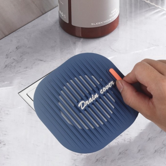 Süzgeçli Lavabo Gider Koruyucu Mat Gri (5343)