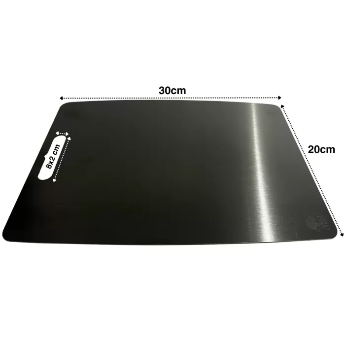 Paslanmaz Çelik Kesme Tahtası  20X30 cm Mutfak Sebze Et Kesme Tahtası Doğrama Tahtası Mutfak Aksesuarları (5343)