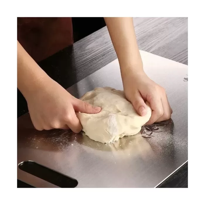 Paslanmaz Çelik Kesme Tahtası  20X30 cm Mutfak Sebze Et Kesme Tahtası Doğrama Tahtası Mutfak Aksesuarları (5343)