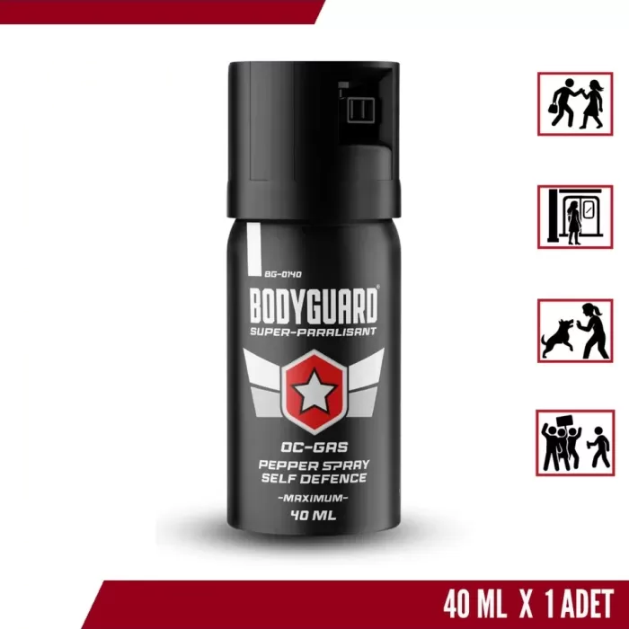 Bodyguard Biber Gazı Sprey 40ML Bodyguard (Göz Yaşartıcı Sprey) (5343)
