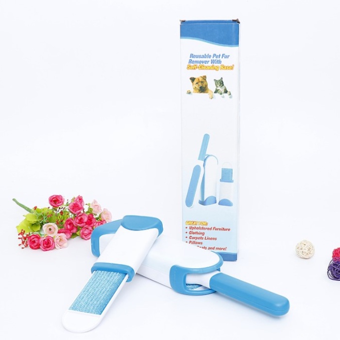 Tüy Toz Temizleyici Fırça Seti 2li Mavi KUTULU (5343)