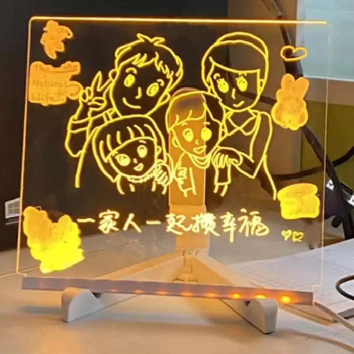 Led Işıklı Çizim Tahtası (20x20cm) (5343)