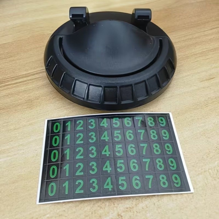 Numaratörlü Güçlü Yapışkanlı 360 Derece Dönebilen Su Geçirmez Araç İçi Telefon Tutucu Plastik Aparat (5343)