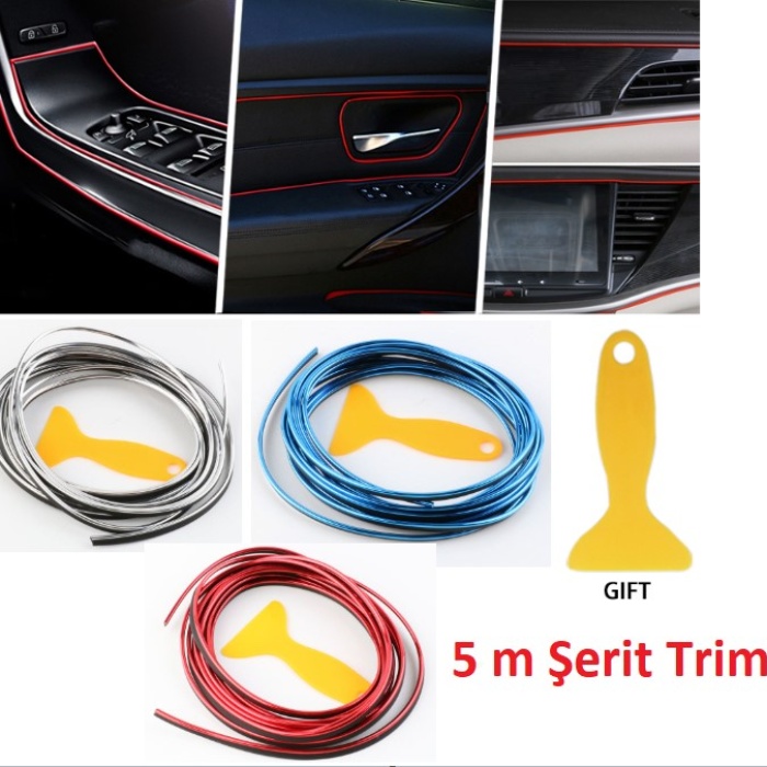 Araba Dekorasyon Şeridi 5 Metre Trim Şeridi (5343)