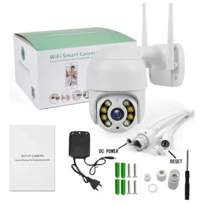 Full Hd 1080P IP66 Wifi Akıllı Haraket Sensörlü Takip 4x Zoom Su Geçirmez Ip Kamera (5343)