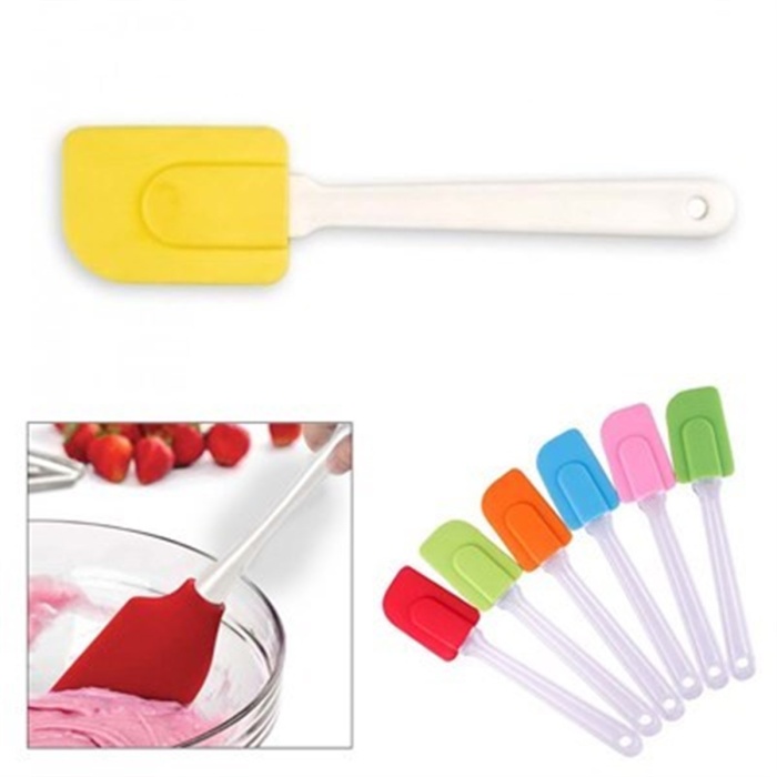 Dekoratif Renkli Silikon Spatula Pratik Sevimli Spatula Kaşık (5343)