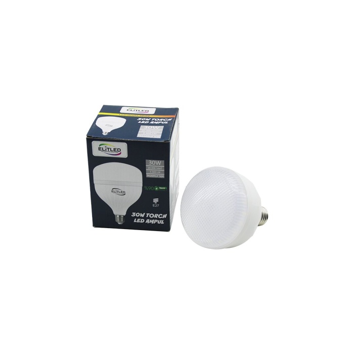ELİTLED EL-02 12/30 30W TORCH LED BULB AMPUL BEYAZ - 6400K E27 3300 LÜMEN 20.000 SAAT ÖMÜR (5343)