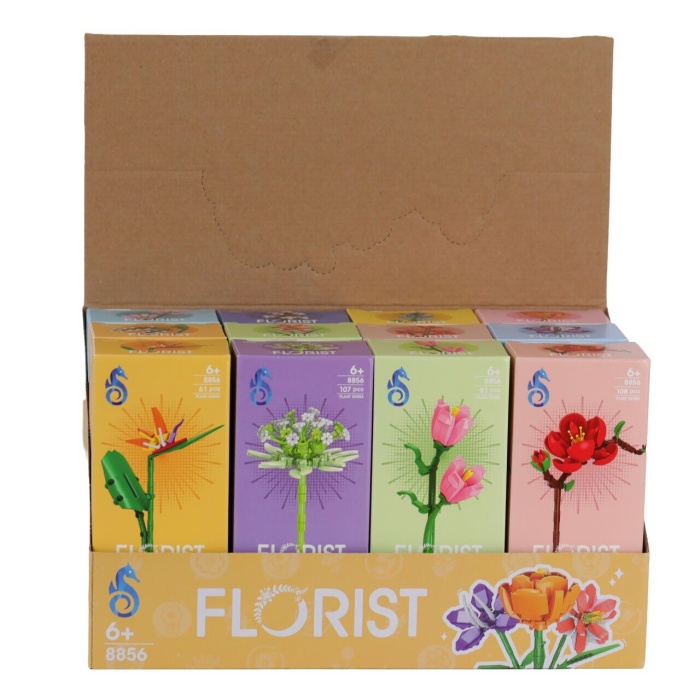 8856 KUTUDA 12Lİ ÇİÇEK LEGO(Belirtilen fiyat, tekli satış için adet fiyatıdır.)