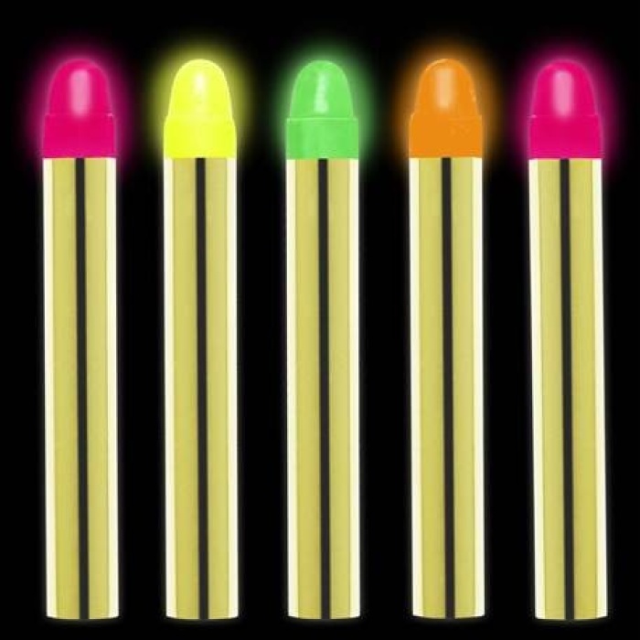 Fosforlu Glow Parti Boyası 6’lı – Karanlıkta Parlayan Yüz Boyası (5343)