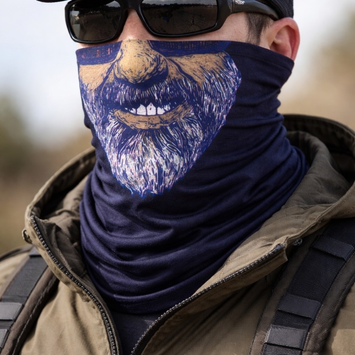 Sakallı Yüz Desenli Baf Buff – Çok Amaçlı Boyunluk &amp;amp;amp; Maske 1 No (5343)