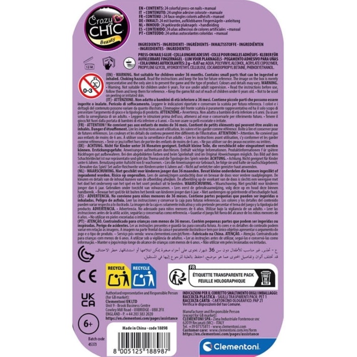 18898 Crazy Chic - Tak ve Git Tırnaklar - Kelebek