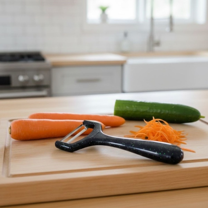 Solingen Çelik Küçük Boy Meyve Sebze Soyacak – Keskin Paslanmaz Soyucu Aparat (5343)