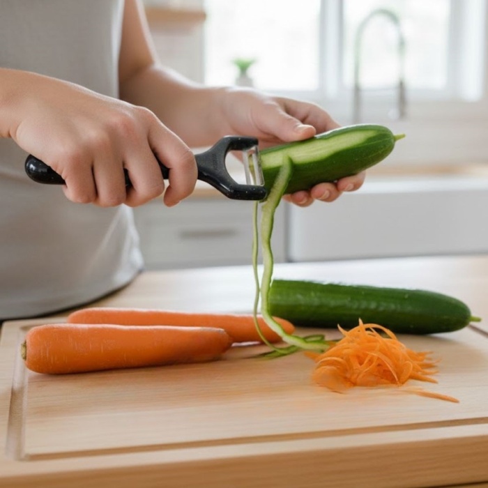 Solingen Çelik Küçük Boy Meyve Sebze Soyacak – Keskin Paslanmaz Soyucu Aparat (5343)