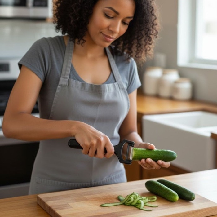 Solingen Çelik Küçük Boy Meyve Sebze Soyacak – Keskin Paslanmaz Soyucu Aparat (5343)