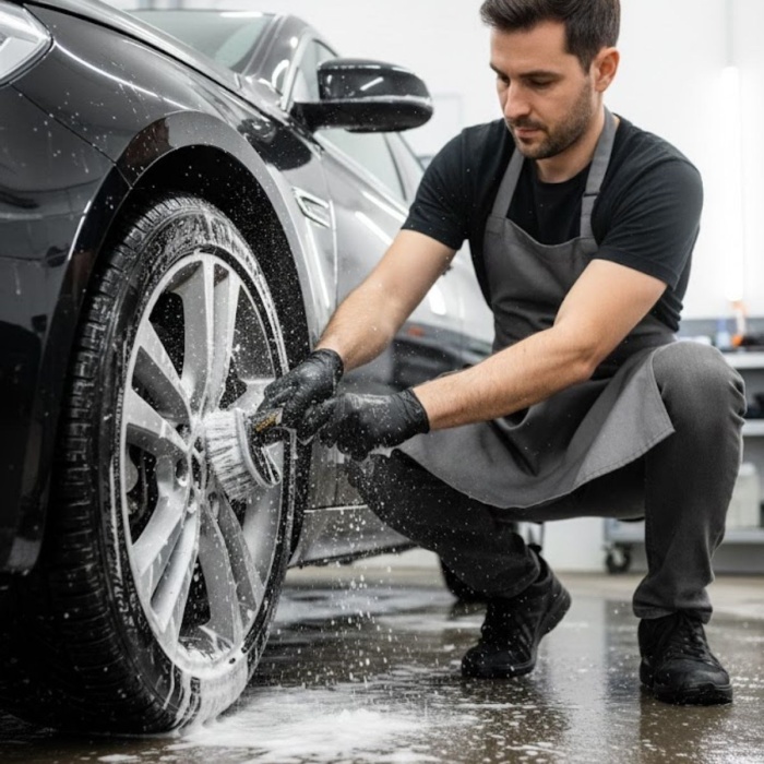 Çok Amaçlı Araç Temizlik Fırçası – Oto İç ve Dış Yüzeyler, Koltuk, Halı, Torpido ve Jant İçin Ergonomik Temizlik Fırçası (5343)