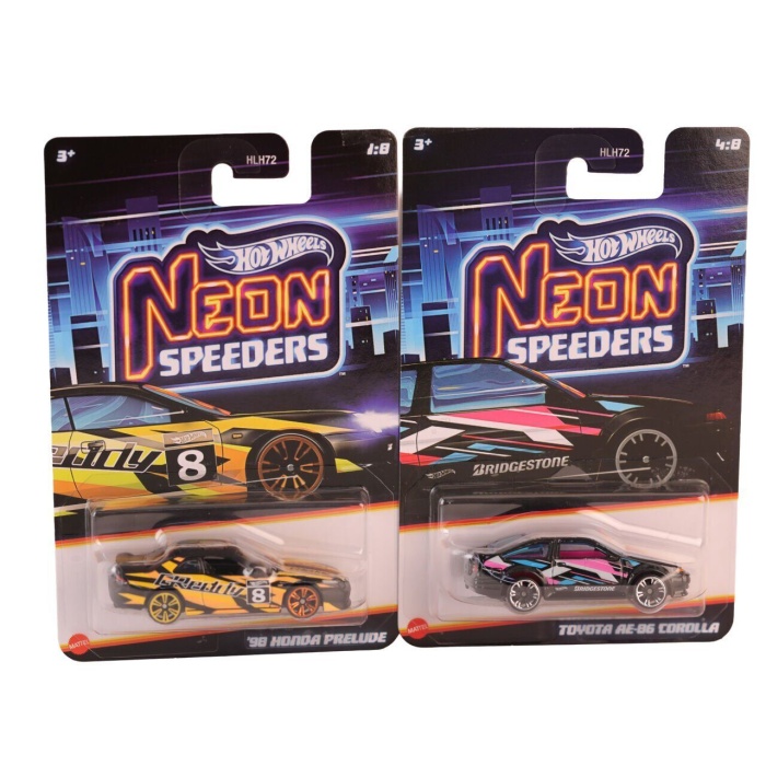 HLH72 Hot Wheels Neon Yarışlar Temalı Arabalar 10 adet koli ile satılır. Koli fiyatıdır.