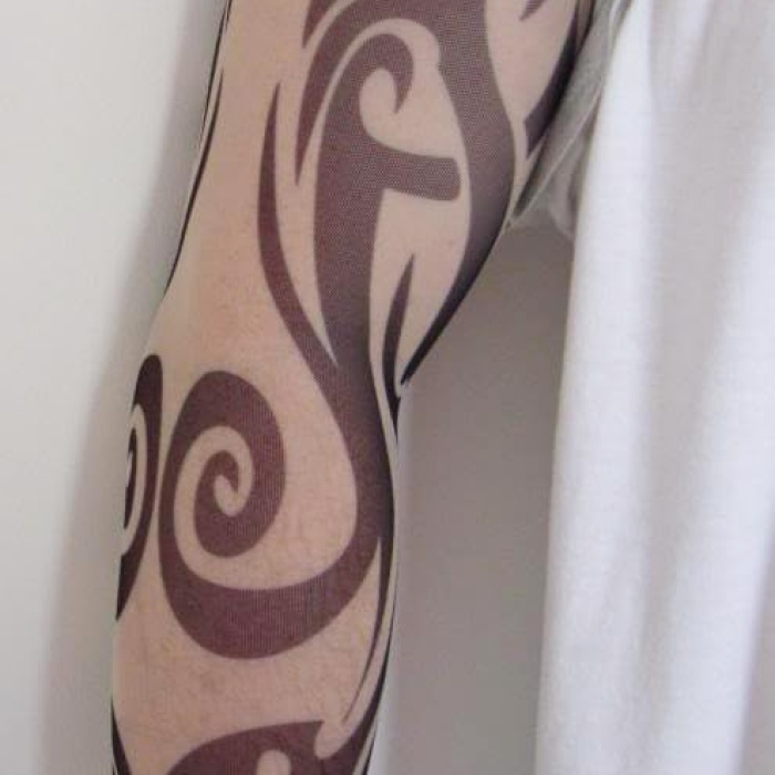 Giyilebilir Kol Dövmesi Çorap Dövme 3D Baskılı Kol Bacak Dövme 2 Adet Model 22 (5343)