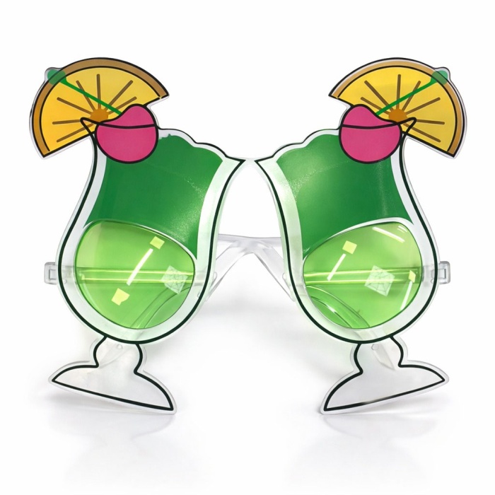 Kokteyl Bardak Parti Gözlüğü Yeşil Renk (5343)