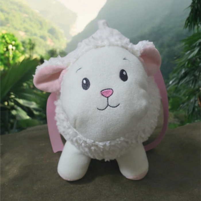 Peluş Pullu Kuzu Oyuncak 35 cm - Ultra Yumuşak, Güvenli ve Sevimli Tasarım