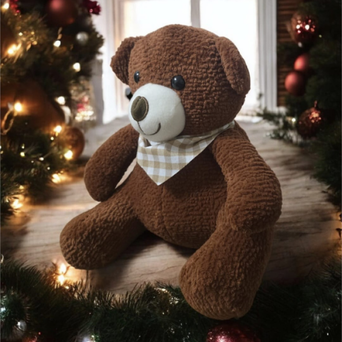 25 cm Kahverengi Peluş Ayıcık – Yumuşak Dokulu, Sevimli ve Hediyelik