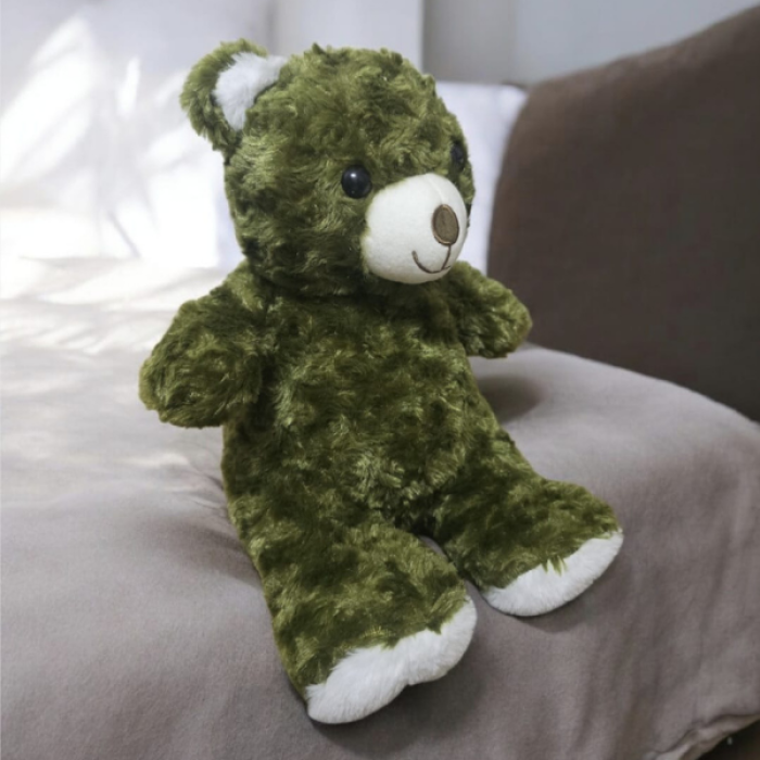 35 cm Desenli Peluş Ayı – Yumuşak Dokulu, Sevimli ve Hediyelik