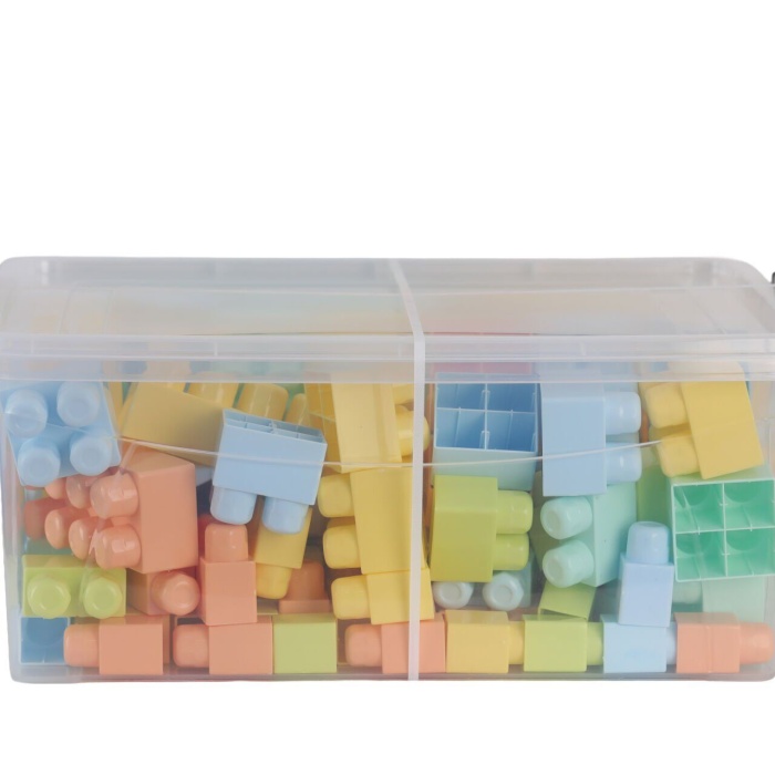 5214 OYUNCAK SANDIKTA BÜYÜK RENKLİ BLOKLAR 125 PARÇA
