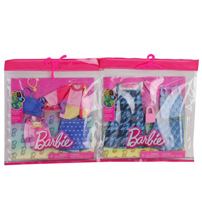 GWF04 Barbienin Kıyafet Koleksiyonu 2li Paketler / +3 yaş