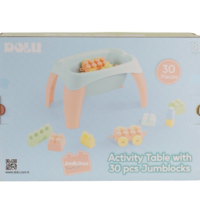 5211 OYUNCAK AKTİVİTE OYUN MASASI 30 PARÇA MEGA BLOK