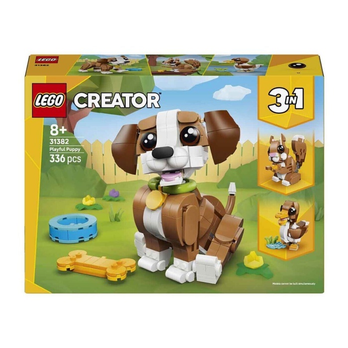 31382 Lego Creator 3in1 Sevimli Hayvanlar: Oyunbaz Yavru Köpek 336 parça +8 yaş