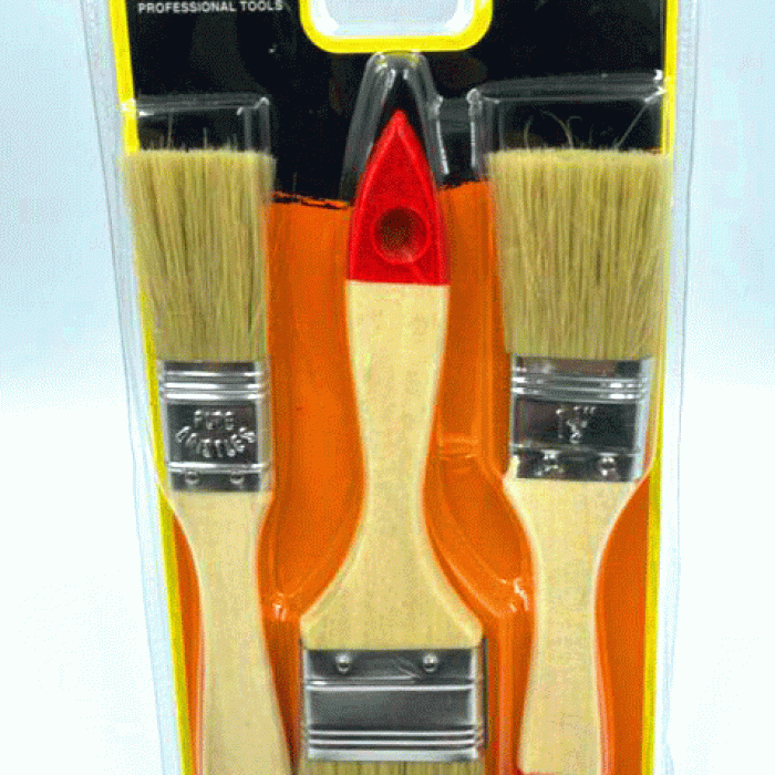 3 PARÇA  BOYA KESTİRME FIRÇA SETİ NO-1- 1.5 -2 (5343)