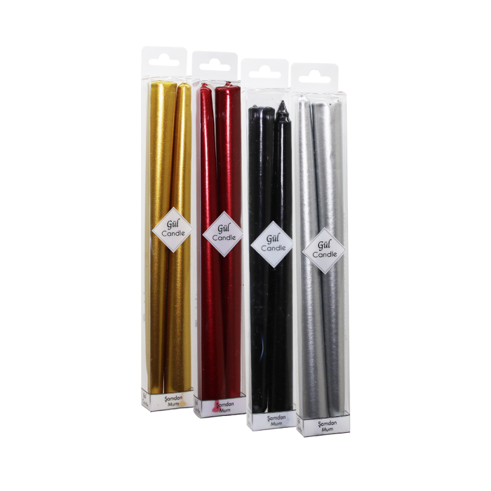 2 PARÇA  YALDIZ ŞAMDAN MUM (5343)