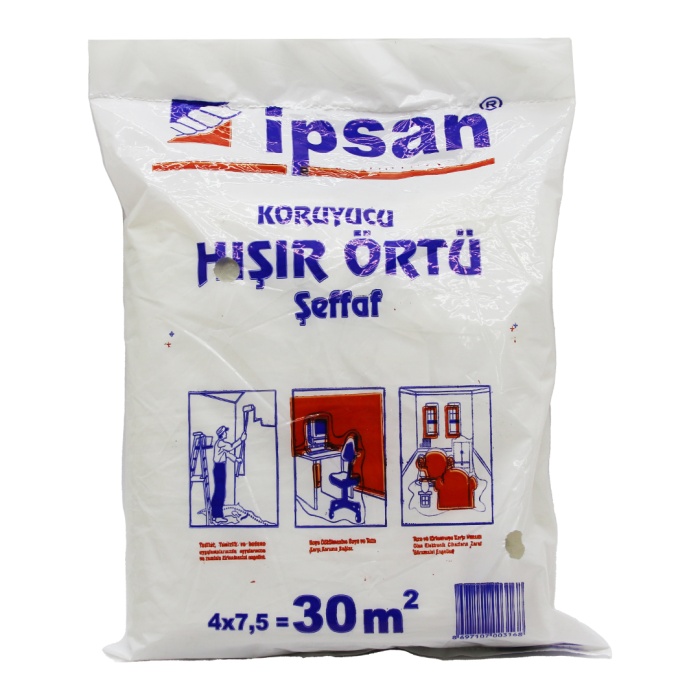 30-M2 = 4X7.5MT HIŞIR ŞEFFAF KORUYUCU ÖRTÜ (5343)