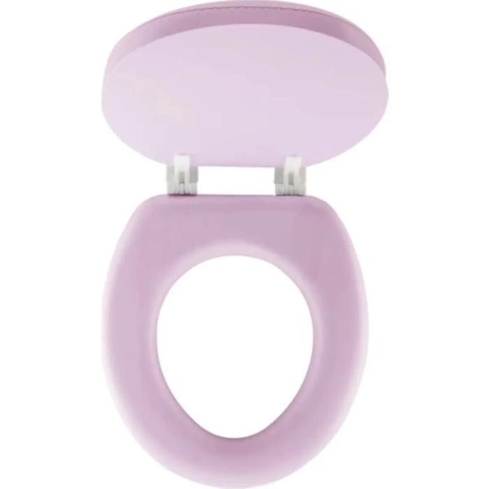 PEMBE YUMUŞAK KLOZET KAPAK BÜYÜK PUF 42x41 cm (5343)