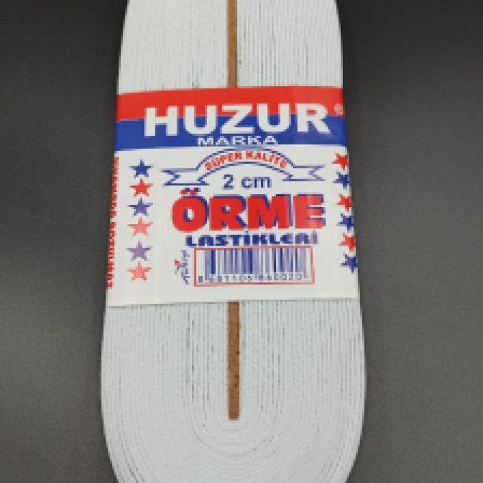 BEYAZ - 2CM PAÇA LASTİK YASSI GENİŞ 10MT (5343)