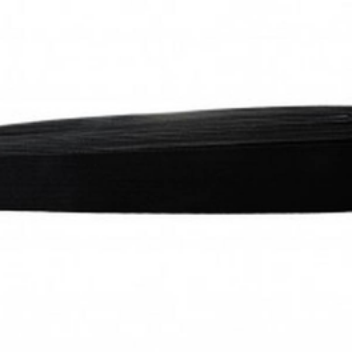 SİYAH - 2CM PAÇA LASTİK YASSI GENİŞ 10MT (5343)