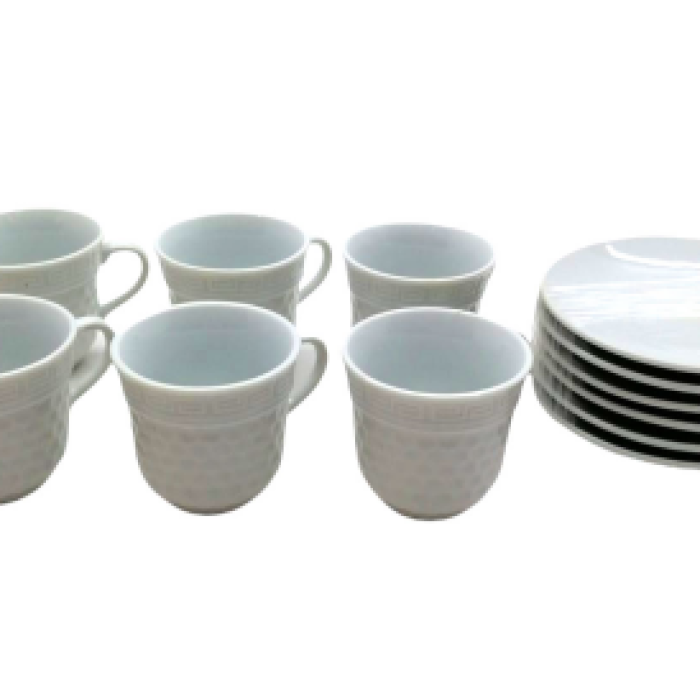 12 PARÇA  PORSELEN KAHVE FİNCANI (5343)