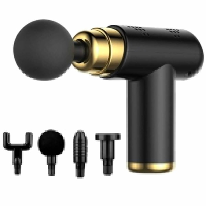 4 Başlıklı USB Şarj Olabilen Masaj Tabancası (5343)