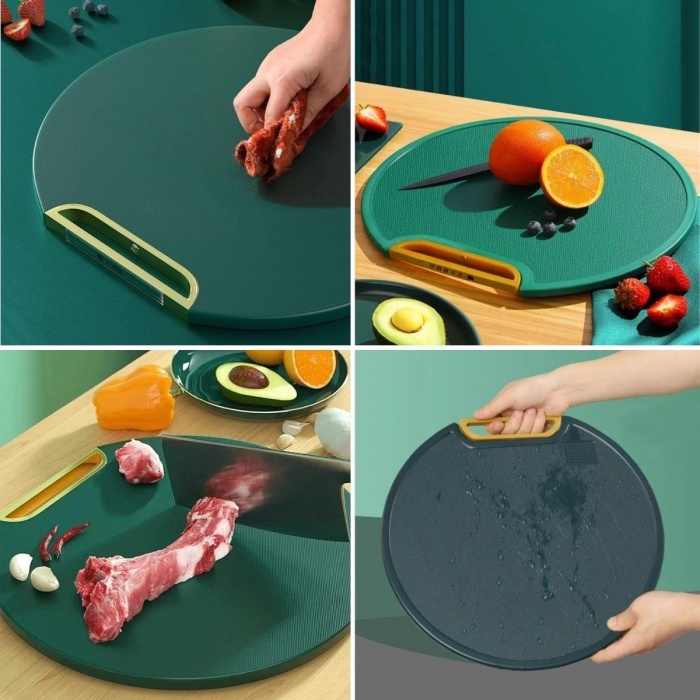 Mutfak Sebze,Meyve,Et,Balık,Ekmek Doğrama Kesme Tahtası Standlı Kesim Panosu (5343)