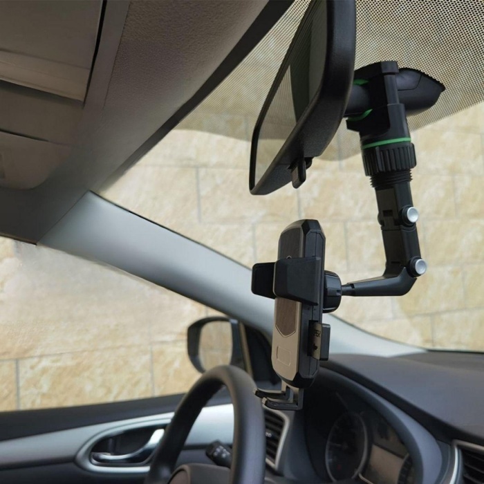 Dikiz Aynasına Takılabilen Eklemli Telefon Tutucu Aparat (5343)